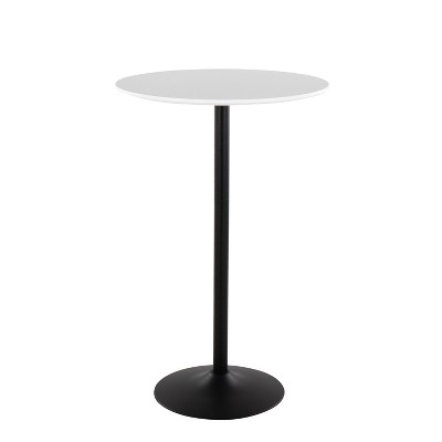 Sapphtopaz 27" Round Dining Table Pebble Contemporary Glam Adjustable Dining or Bar Table for Dining Room, Small Spaces