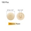 Unique Bargains Plastic Decoration Furniture White Screw Cap Covers - 2 of 3