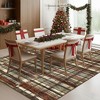 Washable Plaid Area Rug, Non-Slip Low Pile, Stain Resistant,Rustic Soft Carpet for living room, bedroom, office, or dining room - 3 of 4