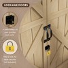 WELLFOR Outdoor Storage Cabinet with Waterproof Asphalt Roof - 2 of 4
