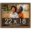 PosterPalooza | Textured Gold Picture Frame - UV Acrylic, Backing Board, Hanging Hardware Included - 2 of 4