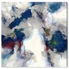 12" x 12" E" x plosive Shade Abstract Unframed Canvas Wall Art in Blue - Unbranded - 2 of 4