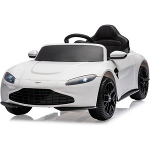 12V Kids Ride On Car Licensed Aston Martin Electric Sports Car Toy for Toddles Battery Powered Car with Remote Control, LED Lights, Horn - 1 of 4