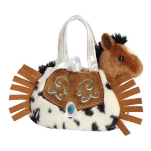 Aurora Small Western Fringe Fancy Pals Fashionable Stuffed Animal Brown 8" - 1 of 4
