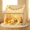 Infans Kids Play Tent Large Playhouse w/ Padded Mat 2 Breathable Windows Star Lights - 3 of 4