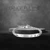 His Queen or Her King Bracelet for Women by Ginger Lyne Stainless Steel ID Style Pink CZ Adjustable to 7.5" - 3 of 4