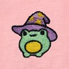Dalix Sorcerer Frog Embroidered Cotton Relaxed Short Sleeve Tee T Shirt Womens - 4 of 4