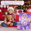 Aoibox Unicorn Advent Calendar for Girls 2025 24 Day Countdown Box with Kids Camera Bracelets Jump Rope Hair Clips Bag 1 Set - 3 of 4