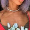14K Gold Plated Tennis Necklace - 3mm Butterfly Rhinestone Choker for Women - 4 of 4