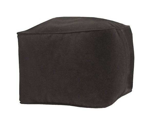 Square Ottoman Black - Gold Medal