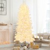 Tangkula 7 FT Pre-lit Artificial Xmas Tree with Wheels Mobile Christmas Tree with 1880 PE PVC Branch Tips 900 Warm White LED Lights - 2 of 4