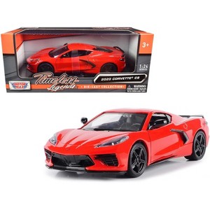 2020 Chevrolet Corvette C8 Stingray Red "Timeless Legends" 1/24 Diecast Model Car by Motormax - 1 of 3