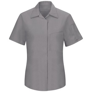 Red Kap Women's Short Sleeve Performance Plus Shop Shirt With Oilblok Technology - 1 of 4