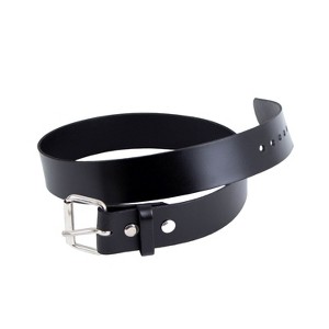 Lehman's Amish-Made Cowhide Casual Leather Belt, Chrome Buckle and Snaps, 1/8" Thick and 2" Wide - 1 of 4