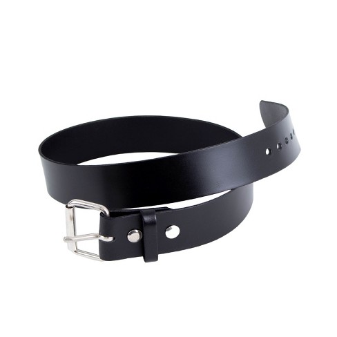 Lehman's Amish-Made Cowhide Casual Leather Belt, Chrome Buckle and Snaps, 1/8" Thick and 2" Wide - image 1 of 4