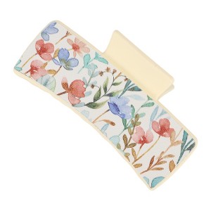 Unique Bargains Women's Fashion Painting Hair Clips 3.94"x1.97"x1.77" Assorted Color Beige - 1 of 3