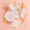 Daydream Society - Rose Gold Frenchie Striped Large Plates - Pack of 8 Paper Plates - 2 of 2