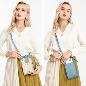 FATMOON Small Crossbody Bags for Women Leather Cell Phone Purse Bag Wallet with RFID Blocking Credit Card Slots - 1 of 4
