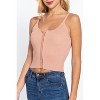 Slickblue Women's Sweater Cami, Front Hook Detail, Knit Top, Modern Style, Mango, S - 4 of 4