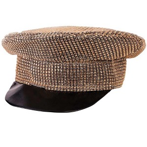 Forum Novelties Sequin Officer Hat (Gold) - 1 of 3