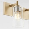 Quorum Lighting Fallstaff 4 - Light Vanity in  Aged Brass - 4 of 4