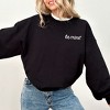 Simply Sage Market Women's Graphic Sweatshirt Embroidered Be Mine Heart Mini - 2 of 4