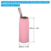 Unique Bargains Neoprene Insulated Water Bottle Sleeve with Finger Strap 2.56"x7.09" 4 Pcs Pink - 2 of 4