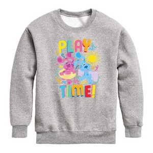 Boys' - Blue's Clues & You! - Play Time Graphic Long Sleeve Fleece Sweatshirt - 1 of 4