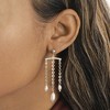 SHINE by Sterling Forever Chains & Pearls Chandelier Drop Earrings - Silver - 2 of 3