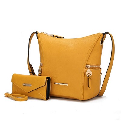 MKF Collection Lux Vegan Leather Women’s Hobo Bag with Wallet by Mia K