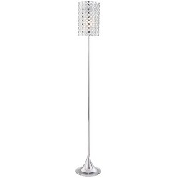 Possini Euro Design Mid Century Modern Floor Lamp 62" Tall Bronze Metal ...