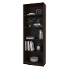 Okak 4/5 Tier Tall Flat Bookshelf Corner Organizer,Wooden Display Bookcase Open Storage Rack for Office,Living Room - 2 of 4