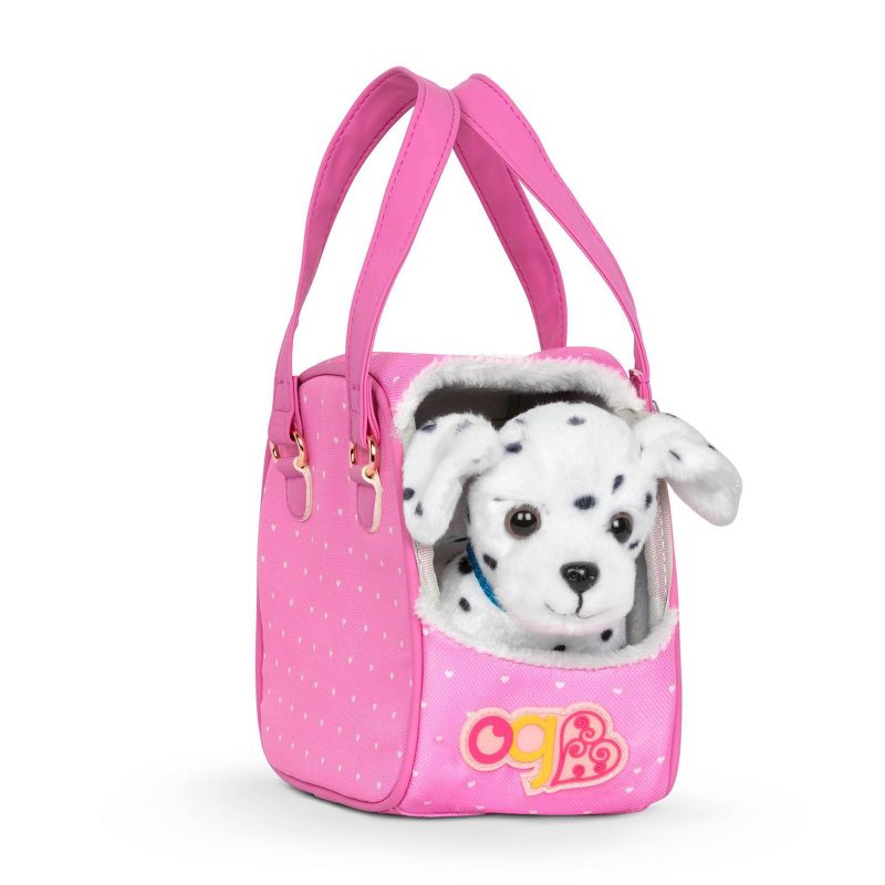 Our Generation Hop In Dog Carrier &#38; Pet Plush Puppy Dalmatian for 18&#34; Dolls, 3 of 9