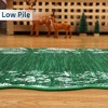 Scalloped Christmas Rug Non Slip, Washable Low Pile Non Shedding Xmas Holiday Carpet Indoor Printed Area Rug - 4 of 4