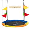 Costway 40'' Flying Saucer Tree Swing Indoor Outdoor Swing w/Hanging Straps Monkey - 2 of 4