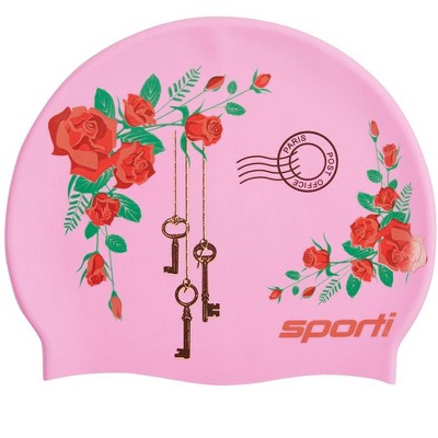 Sporti Paris Je T'aime Silicone Swim Cap