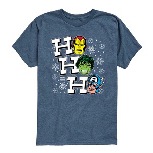 Boys' - Marvel - Ho Ho Ho Short Sleeve Graphic T-Shirt - 1 of 4