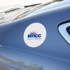 Borough of Manhattan Community College Secondary Logo Automotive Car Refrigerator Locker Vinyl Circle Magnet - 3 of 4