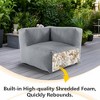 Evita Outdoor Bean Bag Lounger for Adults, Foam Water-Resistant for Outside-35.5*35.3*26.5 Inch - 3 of 4