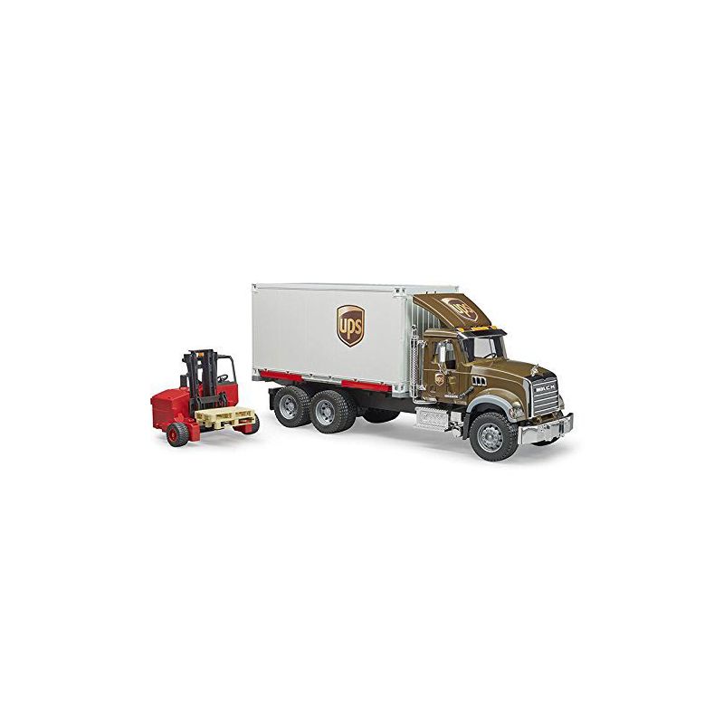 Bruder MACK Granite UPS Logistics Truck with Forklift, 5 of 8