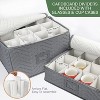 LunaLulinlk 6Pcs China Storage Containers for Chinaware, Stemware, Dinnerware, Gray - 2 of 4