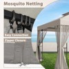 EAGLE PEAK 10'x10'Double Roof Outdoor Patio Gazebo with Mesh Netting - 3 of 4