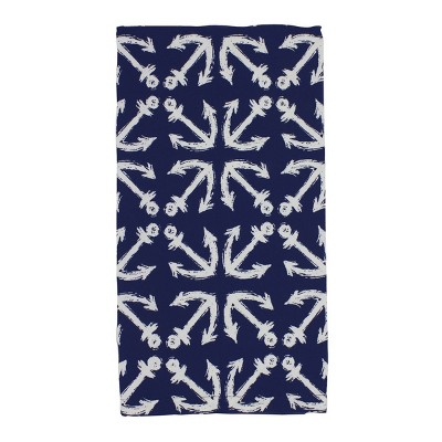 Beachcombers Navy Anchor Tea Towel : Target