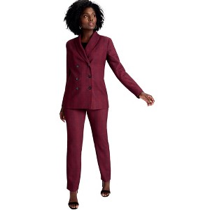 Jessica London 2-Piece Double-Breasted Pantsuit - 1 of 4