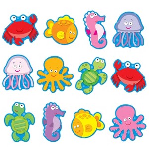 Carson Dellosa Education Sea Life Cutouts (36 cut-outs) - 1 of 4