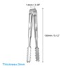 Unique Bargains Stainless Steel Kitchen Ice Appetizers Sugar Serving Tongs 3 Pcs - 2 of 4