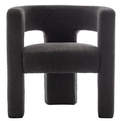 KINWELL 28" Wide Boucle Upholstered Square Armchair