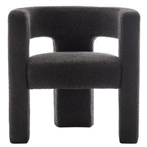 KINWELL 28" Wide Boucle Upholstered Square Armchair - 1 of 4