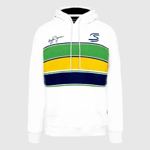 Ayrton Senna F1 Stripe Pullover Hoodie - 1 of 4