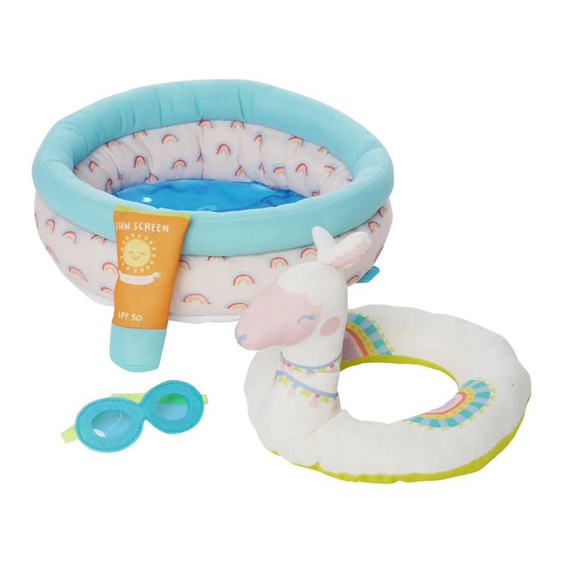 Manhattan Toy Stella Collection Pool Party 4 Piece Baby Doll Pool Playset for 12" and 15" Stella Dolls, 5 of 18